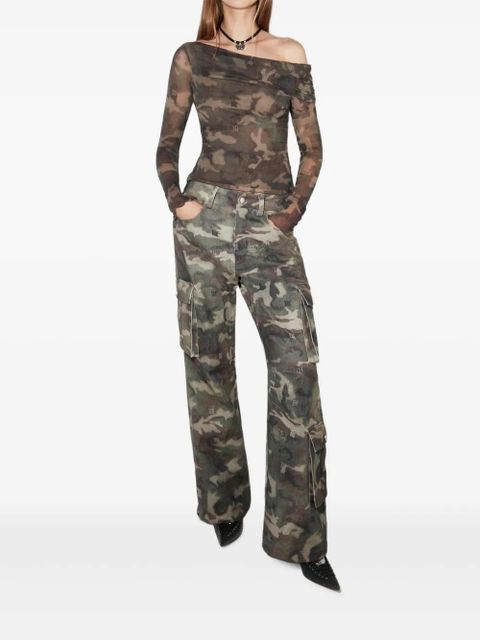 MISBHV asymmetric mesh longsleeve - Green - zdjęcie produktu nr 2