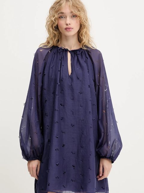 Stine Goya sukienka kolor fioletowy mini rozkloszowana SG-PF25-D149-1608 - zdjęcie produktu nr 1