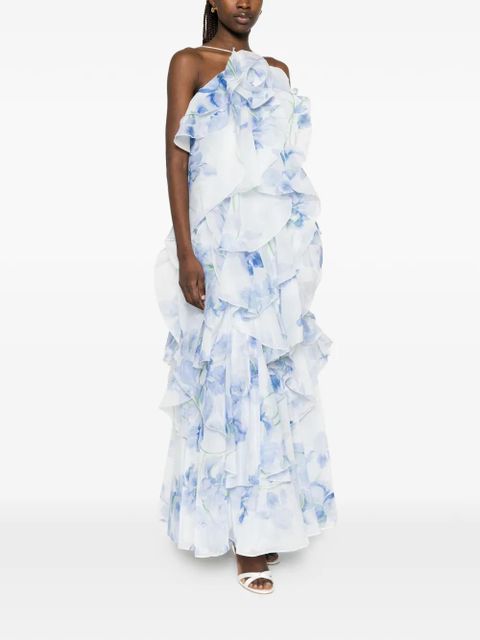 Aje Pandorea layered floral maxi dress - Blue - zdjęcie produktu nr 2