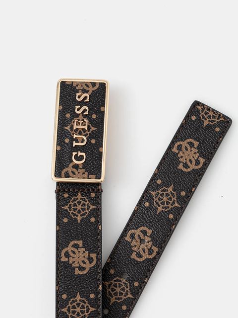 Guess pasek SILIA damski kolor czarny BW9307 P5430