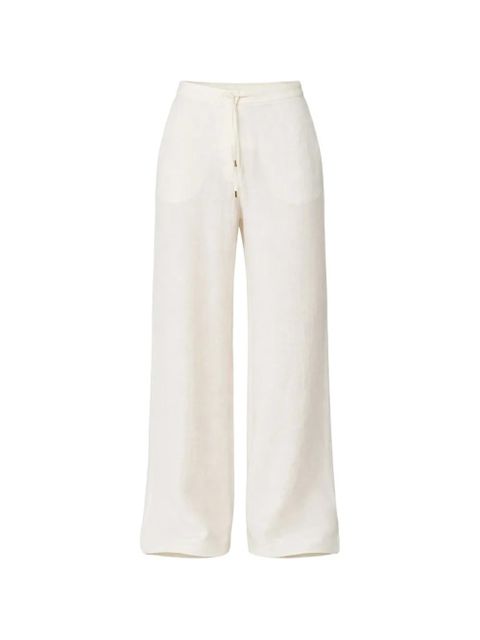 Max Mara drawstring-fastening trousers - White - zdjęcie produktu nr 1