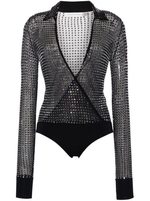 Christopher Esber Cristalla mesh body - Blue