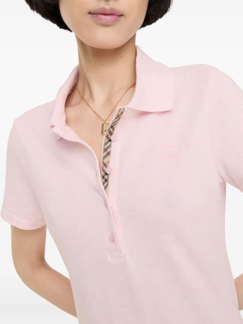 Burberry cotton polo shirt dress - Pink
