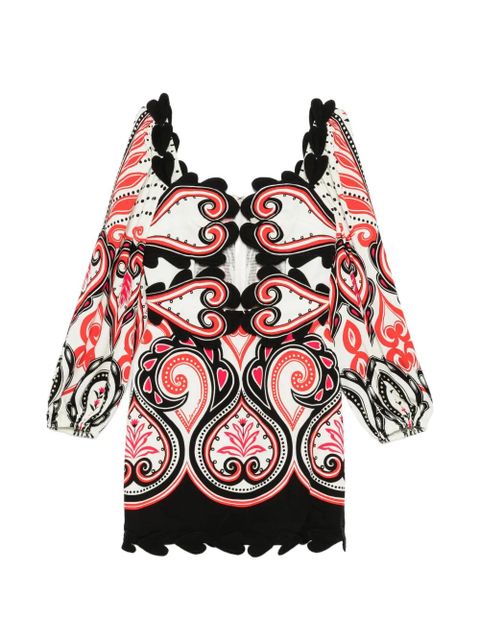 FARM Rio graphic cut-out hearts mini dress - White - zdjęcie produktu nr 1