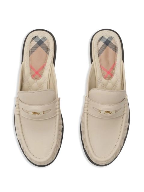 Burberry leather mules - Neutrals