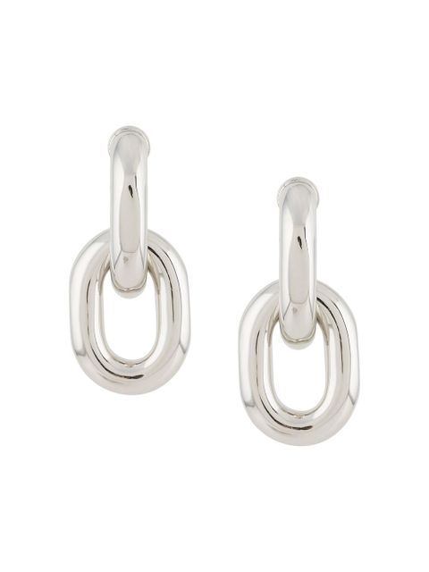Rabanne chunky drop-chain earrings - Silver - zdjęcie produktu nr 1
