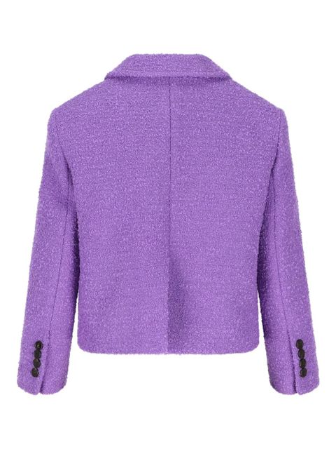 Gucci bouclé patch-pockets jacket - Purple