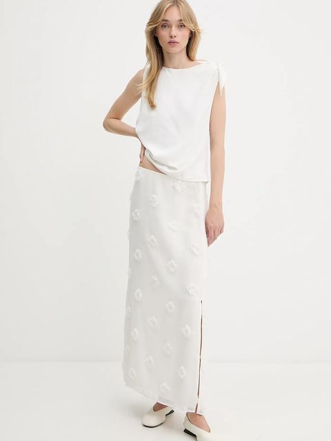 Samsoe Samsoe bluzka SAALBERO damska kolor beżowy gładka F25200101 - zdjęcie produktu nr 2