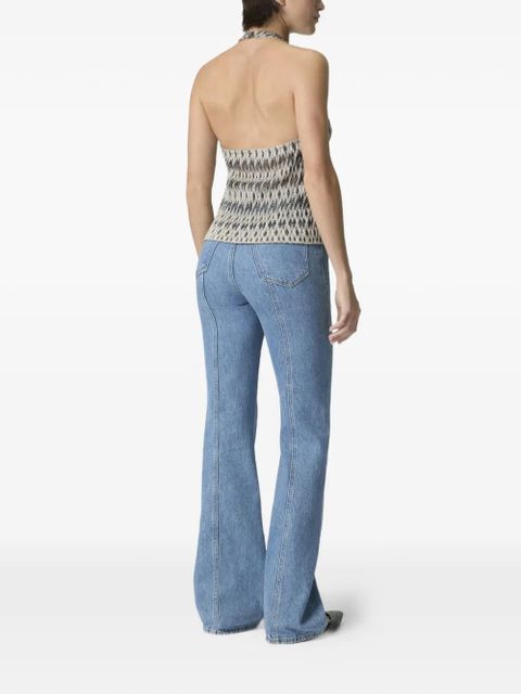 Missoni halterneck patterned top - Neutrals
