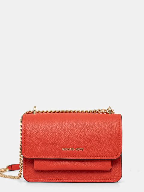 MICHAEL Michael Kors torebka skórzana kolor czerwony 32T4GC7C1T