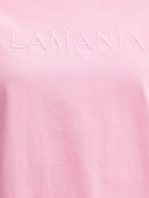 La Mania t-shirt bawełniany damski kolor różowy