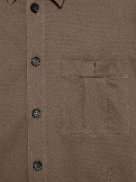 Ferragamo button-fastening shirt - Brown