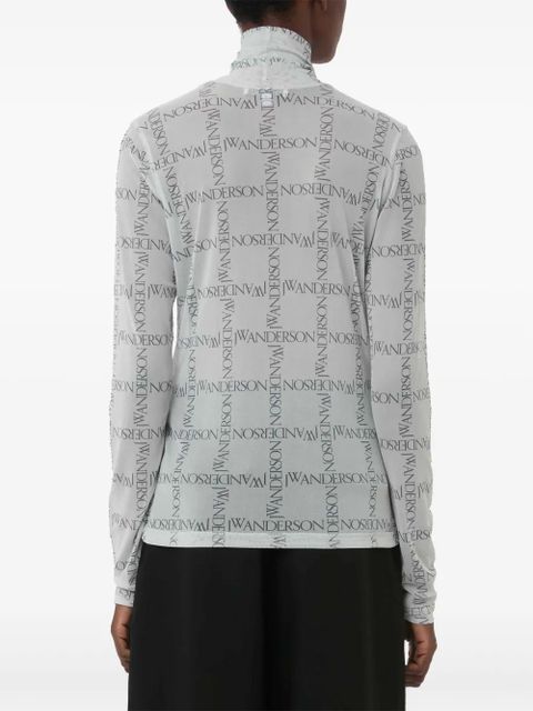 JW Anderson sheer turtleneck top - White
