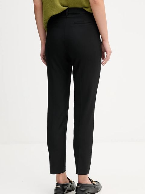 United Colors of Benetton spodnie damskie kolor czarny proste high waist 4L4H557R4