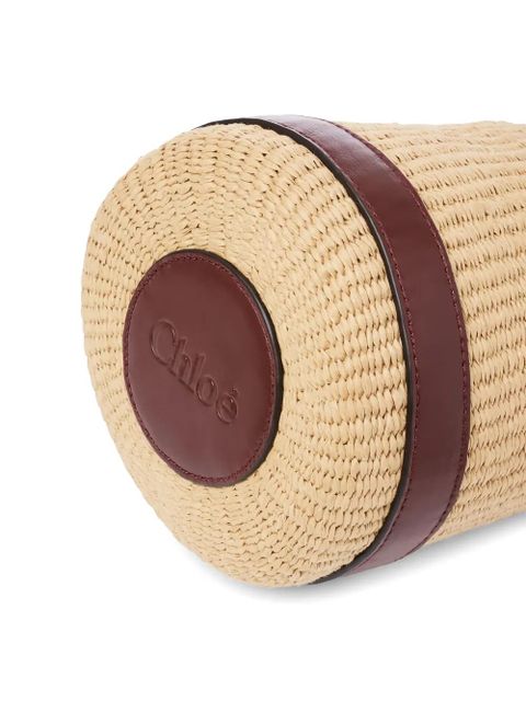 Chloé leather-trim bucket bag - Neutrals