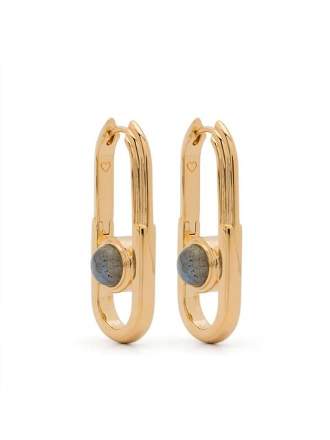Missoma Zenyu Link Gemstone hoops - Gold - zdjęcie produktu nr 1