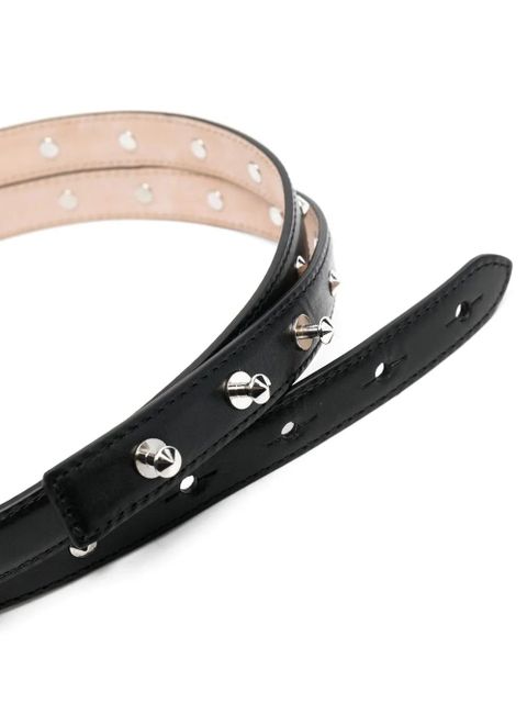 Alexander McQueen studded leather belt - Black - zdjęcie produktu nr 2