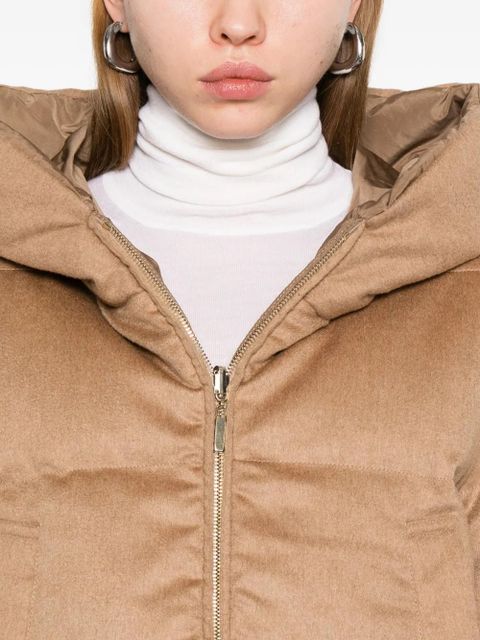 Max Mara hooded puffer jacket - Brown