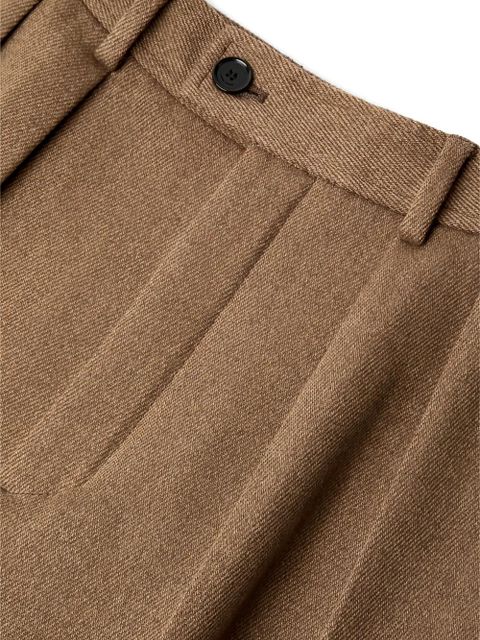 Loro Piana Rodger pleated wool trousers - Brown