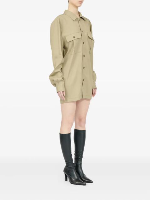MM6 Maison Margiela button-up shirt dress - Neutrals