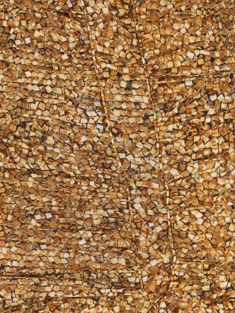 ISABEL MARANT mosaic ruffled skirt - Gold