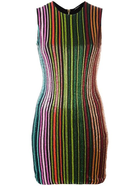 Balmain striped sequin dress - Multicolour - zdjęcie produktu nr 1