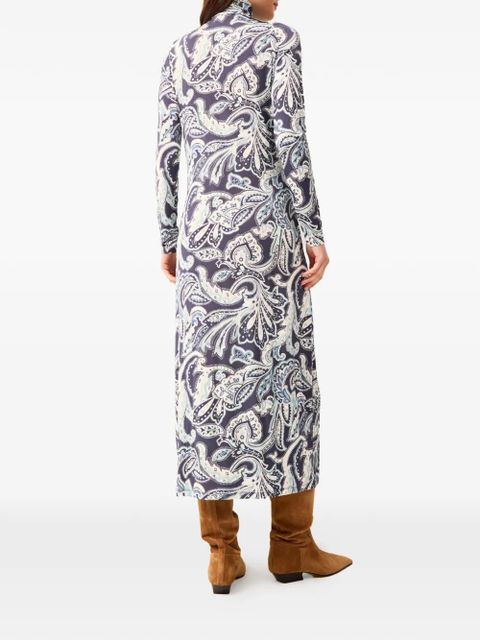 Marie Oliver Paxton paisley-print dress - Blue
