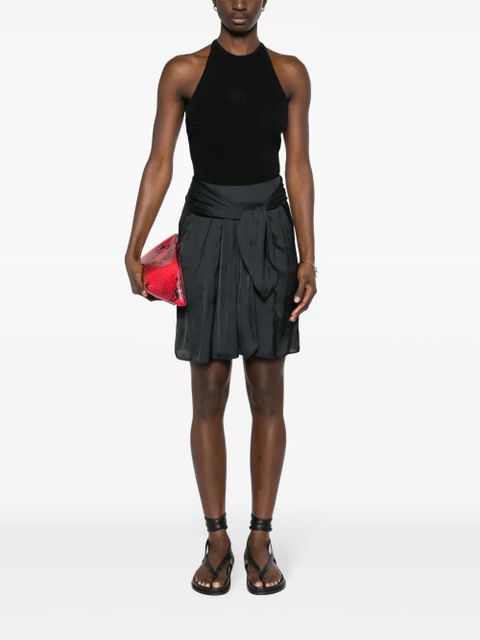 Zadig&Voltaire Joji satin mini skirt - Black