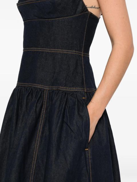 ZIMMERMANN sleeveless denim midi dress - Blue