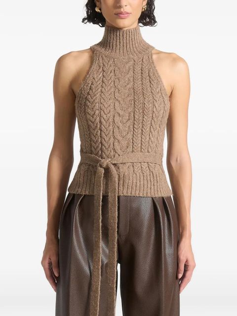 Manière De Voir cable-knit top - Brown - zdjęcie produktu nr 1