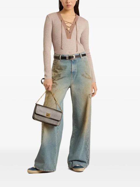 Golden Goose ribbed-knit long-sleeve top - Neutrals