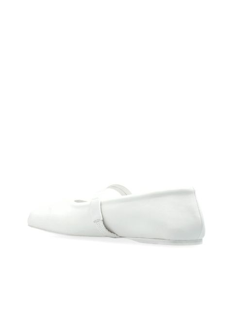Marni leather ballet flats - White