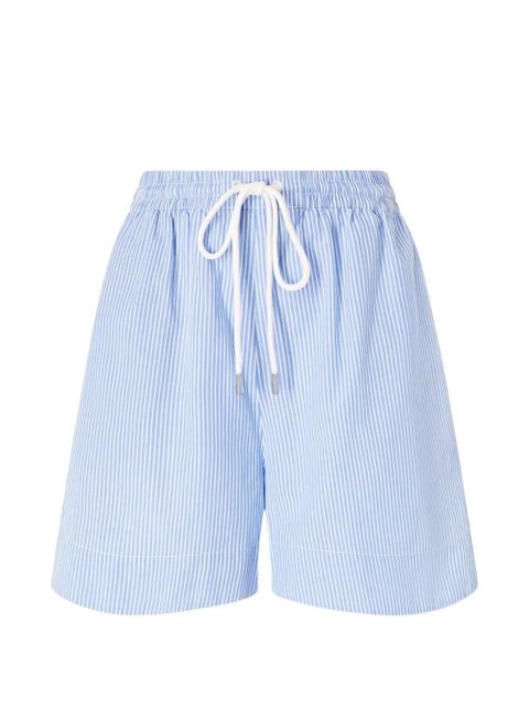 PINKO striped drawstring shorts - Blue - zdjęcie produktu nr 1