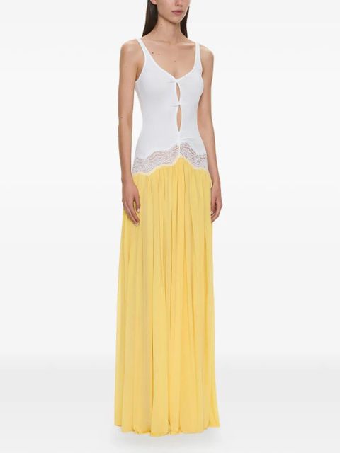 Christopher Esber twist lace tank maxi dress - Yellow - zdjęcie produktu nr 2