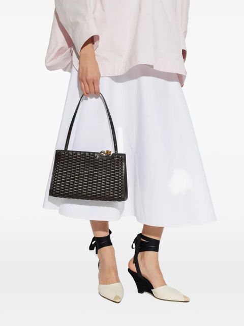 Jacquemus Salon woven leather tote bag - Brown - zdjęcie produktu nr 1