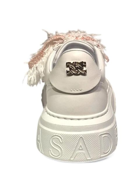 Casadei fringe platform sneakers - White