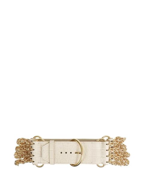 Chloé Camera croc-effect chain belt - Neutrals - zdjęcie produktu nr 1