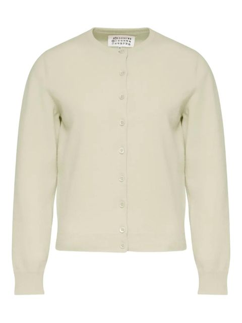 Maison Margiela button-front cardigan - Green - zdjęcie produktu nr 1