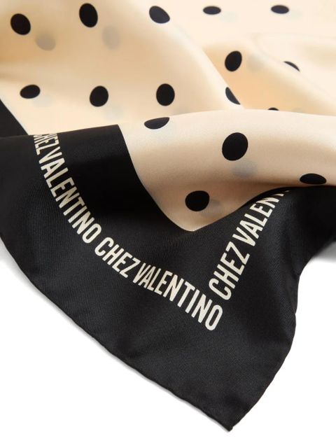 Valentino Garavani Chez silk scarf - Neutrals