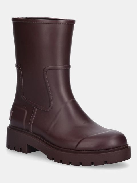 Calvin Klein kalosze MID RAINBOOT RUBBER damskie kolor bordowy YW0YW02004 - zdjęcie produktu nr 1
