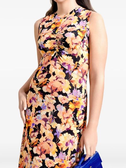 Ulla Johnson Lina floral-print midi dress - Black