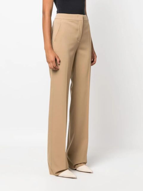 Max Mara high-waisted pressed-crease trousers - Neutrals