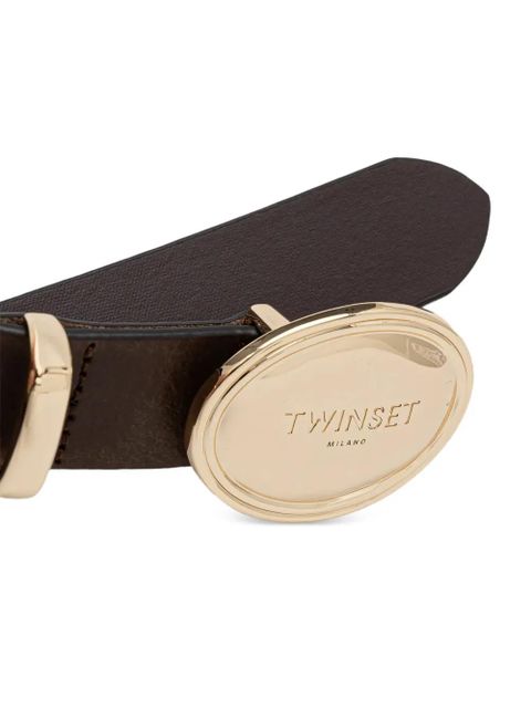 TWINSET oval-buckle belt - Brown - zdjęcie produktu nr 2