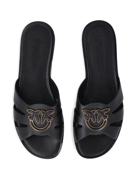 PINKO Love Birds cut-out sandals - Black