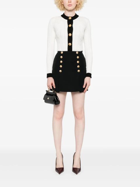 Balmain virgin wool skirt - Black