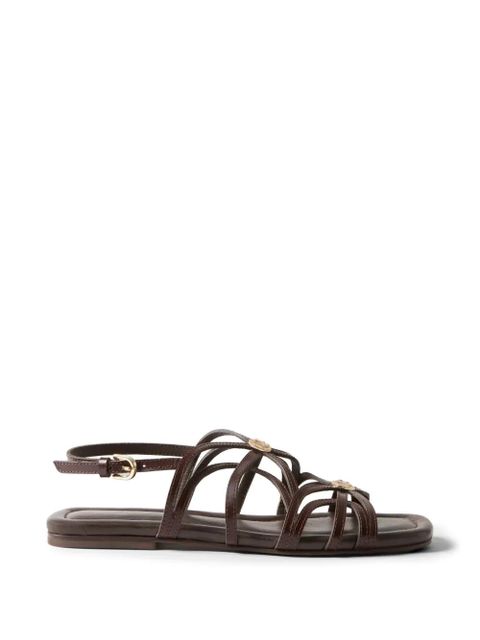 Claudie Pierlot strappy medallion-detail sandals - Brown - zdjęcie produktu nr 1