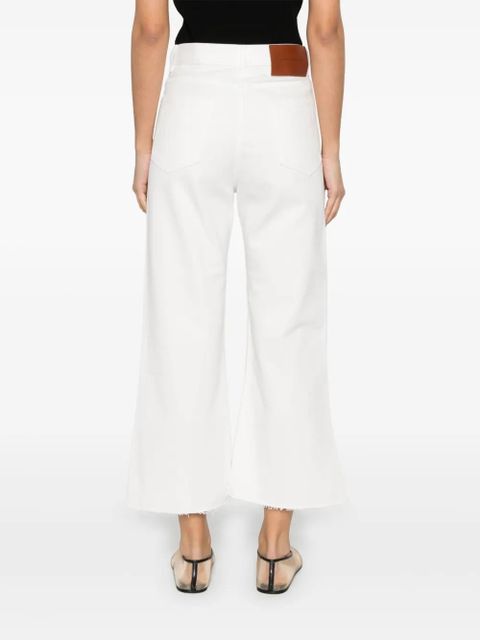 Victoria Beckham logo-patch jeans - White