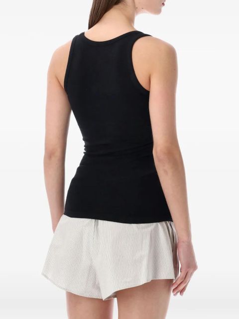 MM6 Maison Margiela ribbed tank top - Black - zdjęcie produktu nr 2