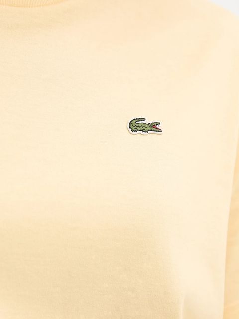 Lacoste t-shirt bawełniany damski kolor żółty TF7215