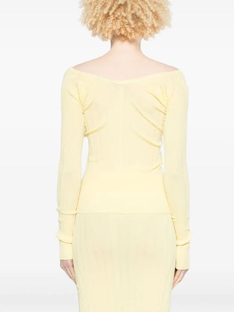 Jacquemus Le sommet Pralù top - Yellow